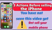 Three Actions Reset iPhone to Sell