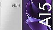 NUU A15 Cell Phone 4GB + 128GB, Compatible with Mint, Metro, T-Mobile, Qlink and More, Perfect for Teenagers, Dual SIM 4G, Octa-Core Helio G36 2.2GHz 6.5" HD+, Android 13, White, US Warranty