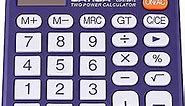 CATIGA Desktop Calculator 12 Digit with Large LCD Display and Sensitive Button, Solar and Battery Dual Power, Standard Function for Office, Home, School, CD-2786 (Purple)