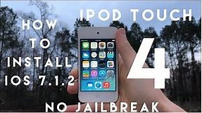 How To Install iOS 7.1.2 On The iPod touch 4!