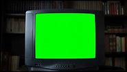 Vintage Retro TV Green Screen Chroma Key