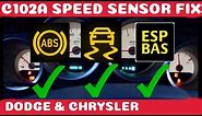 How To Fix Dodge / Chrysler ABS , Traction and ESP BAS Fix Wheel Speed Sensor DIY