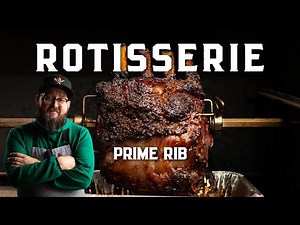 Rotisserie Prime Rib From Start to Finish | Trimming, Spitting & Cooking