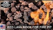 Midwest Hearth Red Lava Rock for Gas Fire Pits