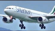 Sri Lankan Airlines Airbus A330 Landing in Hong Kong Airport flight ALK422. 4R-ALC
