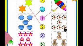 Counting worksheets for kids - practise counting up to 10