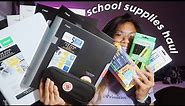 back to school supplies haul *realistic* | high school junior