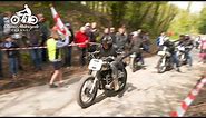 Snow-Mann regularity trial & hill climb - classic motorcycle action