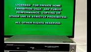 Sylvania DVD/VHS Player VCR Model # DVC850C Test Video