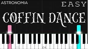 Coffin Dance Meme Song (Astronomia) | EASY Piano Tutorial