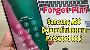 Forgot Pin? How to Hard reset Samsung A80 (SM-A805F). Unlock pattern, pin, password lock.