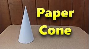 How to make a Cone out of paper (Just download template)