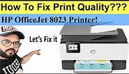 HP OfficeJet Pro Printer Poor Print Quality - Black Not Printing - Colors Missing