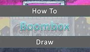 Graffiti Boombox Drawing Tutorial & Several Examples