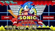 Sonic Mania - Title Card Generator