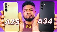 Samsung Galaxy A25 vs Samsung Galaxy A34 - Which is BETTER?