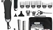 Wahl Clipper USA Deluxe Corded Chrome Pro, Complete Hair and Trimming Kit, Includes Corded Clipper, Cordless Battery Trimmer, and Styling Shears, for a Cut Every Time - Model 79524-5201M