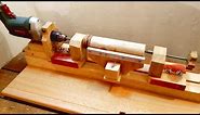 3 in 1 Homemade Lathe Machine. Part 1 - Drill Powered Wooden Lathe