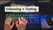 RK Royal Kludge Typewriter-style Mechanical Keyboard - Unboxing & Testing