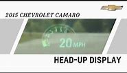 2015 Chevrolet Camaro How To Use Heads Up Display