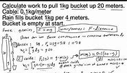 Work/Energy Problems involving gravity: leaky buckets
