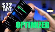 Galaxy S22 Ultra OPTIMIZE BATTERY Life - TOP 10 TIPS🔥EPIC Tutorial!