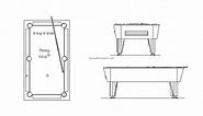 Pool Table - Free CAD Drawings