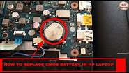 how to replace cmos battery in hp laptop | change cmos battery | cmos battery replace