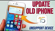 How to Update iPhone 6 to iOS 15 | Install iOS 15 Unsupported iPhone 6/5s