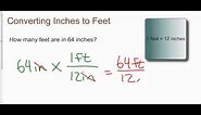 Converting Inches to Feet