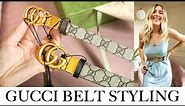 GUCCI REVERSIBLE GG BELT REVIEW & STYLING // LUXURY DESIGNER 2021 Gucci Marmont Belt Sizing