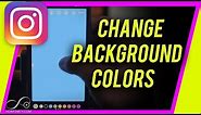 How to Change BACKGROUND COLOR in Instagram Story