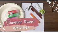 Seasons Activity for kids | Four Seasons Craft | Learning about seasons for preschool & kindergarten
