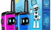 Walkie Talkies for Kid, 2 Way Radio, Mini Robots Walkies Talkie Outdoor Toys for Kids, Birthday Christmas Gifts for 3 4 5 6 7 8 Year Old Boys Girls