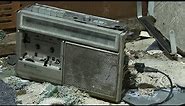 Smash Vintage Hitachi Radio Cassette Recorder