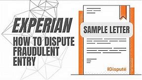 Experian - How to Write an Identity Theft Letter - iDispute - Online Document Creator and Editor