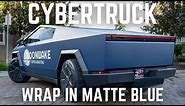 CYBERTRUCK - MATTE BLUE - Wrap in 3M 2080 Matte Indigo Vinyl