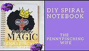Diy/ How to make a spiral notebook/Creating a notebook