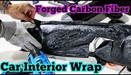 NEW! Forged carbon fiber car interior vinyl wrap