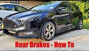 How to Change Rear Brakes on a Focus ST
