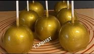 Gold candy apples
