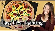 Easy Pizza Painting Tutorial!🍕