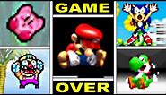 Classic Gameboy Advance Video Game Deaths & Game Over Screens
