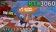 RTX 3060 + Intel i7 11700F | ARENA GAMEPLAY | Performance Mode | Fortnite Chapter 4