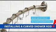Installing A Curved Shower Rod