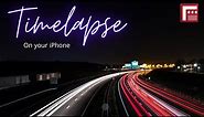 How to make a timelapse with your iPhone