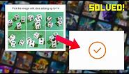 How to solve dice captcha - Easy Method! (Pick the image with dice adding up to 14)