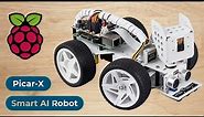 PiCar-X Self Driving AI Robot with Raspberry Pi || Obstacle, Line, Signal, Cliff Detection & TTS