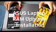 How to Upgrade ASUS X509 JP Laptop with Kingston DDR4 SODIMM RAM