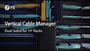 Dual Sided Vertical Cable Manager for 19" Racks | FS